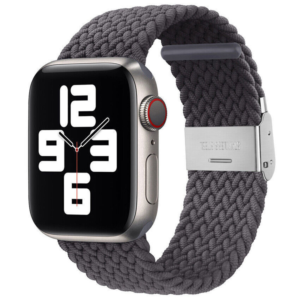Strap-it® Strap-it Apple Watch geflochtenes Armband (Space Grey)