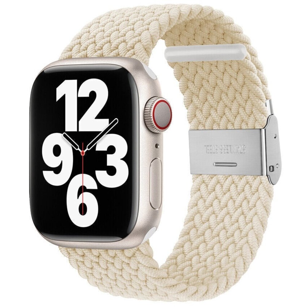 Strap-it® Strap-it Apple Watch geflochtenes Armband (Polarstern)