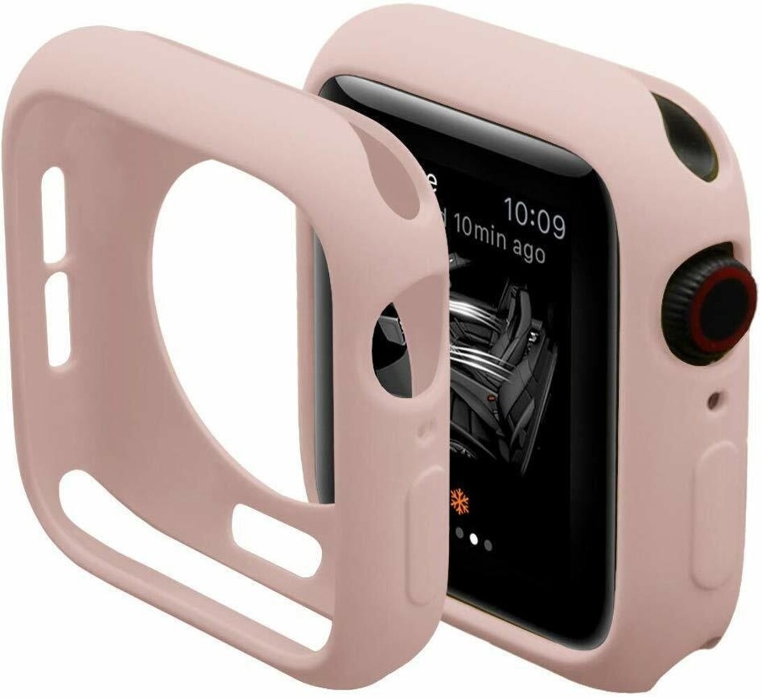 Strap-it® Strap-it Apple Watch TPU Hülle (Rosa Sand)