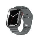 Strap-it® Strap-it Apple Watch Silikon Armor Armband (Dunkelgrau)