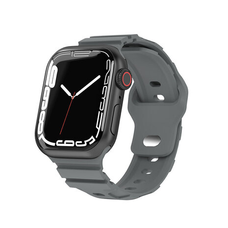 Apple Watch Silikon Armor Armband Dunkelgrau Smartwatcharmbaender