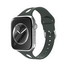Strap-it® Strap-it Apple Watch schlankes Silikonband (Grün)