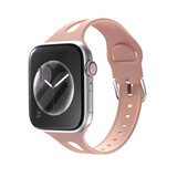 Strap-it® Apple Watch schlankes Silikonband (Rosa sand)