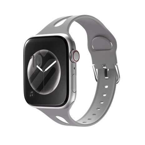 Strap-it® Strap-it Apple Watch schlankes Silikonband (Grau) Strap-it® Strap-it Apple Watch schlankes Silikonband (Grau)