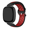 Strap-it® Strap-it Fitbit Versa 4 Sportarmband (Schwarz/Rot) Strap-it® Strap-it Fitbit Versa 4 Sportarmband (Schwarz/Rot)