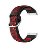 Strap-it® Strap-it Fitbit Versa 4 Sportarmband (Schwarz/Rot) Strap-it® Strap-it Fitbit Versa 4 Sportarmband (Schwarz/Rot)