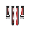 Strap-it® Strap-it Fitbit Versa 4 Sportarmband (Schwarz/Rot) Strap-it® Strap-it Fitbit Versa 4 Sportarmband (Schwarz/Rot)