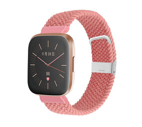 Strap-it® Fitbit Versa / Versa 2 geflochtenes Armband (Rosa) Strap-it® Fitbit Versa / Versa 2 geflochtenes Armband (Rosa)
