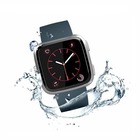 Strap-it® Strap-it Fitbit Versa / Versa 2 Armband Silikon (Graublau)