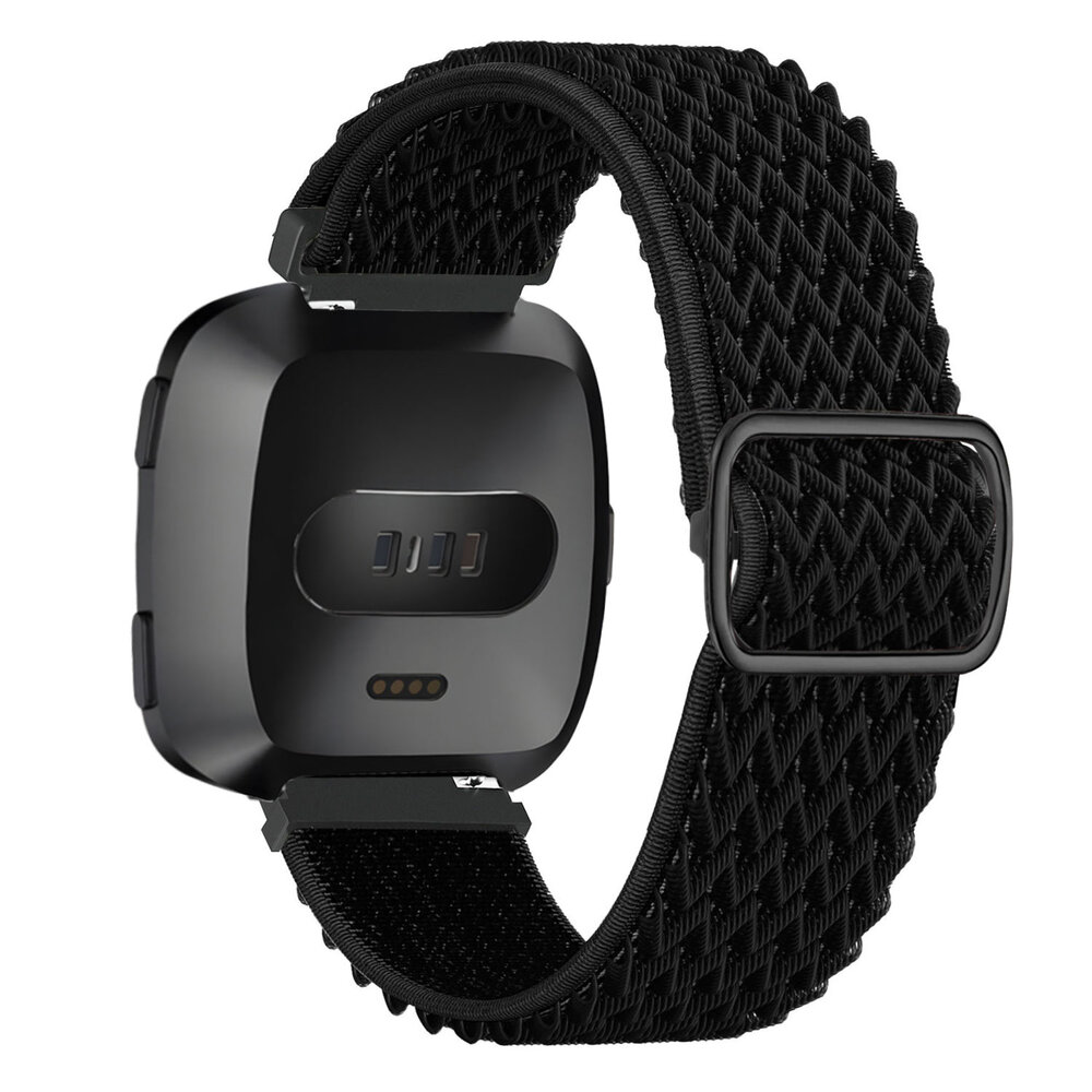 Strap-it® Strap-it Fitbit Versa / Versa 2 Elastisches Armband (Schwarz) Strap-it® Strap-it Fitbit Versa / Versa 2 Elastisches Armband (Schwarz)