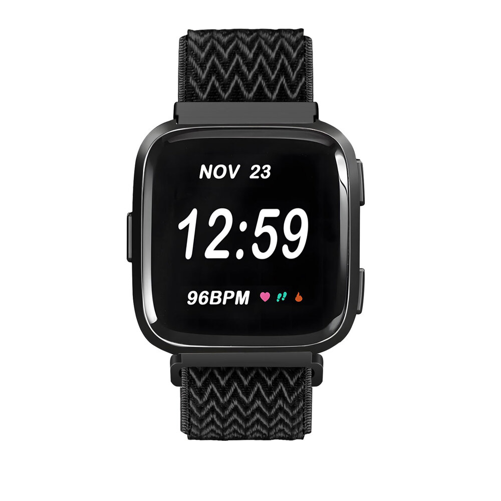Strap-it® Strap-it Fitbit Versa / Versa 2 Elastisches Armband (Schwarz) Strap-it® Strap-it Fitbit Versa / Versa 2 Elastisches Armband (Schwarz)