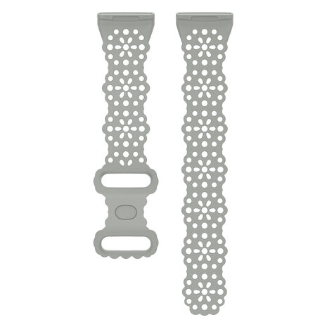 Strap-it® Strap-it Fitbit Versa 3 Silikonarmband mit Muster (Grau) Strap-it® Strap-it Fitbit Versa 3 Silikonarmband mit Muster (Grau)