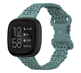 Strap-it® Fitbit Versa 3 Silikonarmband mit Muster (Grün) Strap-it® Fitbit Versa 3 Silikonarmband mit Muster (Grün)