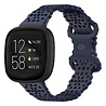 Strap-it® Strap-it Fitbit Versa 3 Silikonarmband mit Muster (Dunkelblau) Strap-it® Strap-it Fitbit Versa 3 Silikonarmband mit Muster (Dunkelblau)