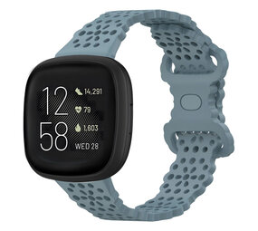 Strap-it® Fitbit Versa 3 Silikonarmband mit Muster (Graublau) Strap-it® Fitbit Versa 3 Silikonarmband mit Muster (Graublau)