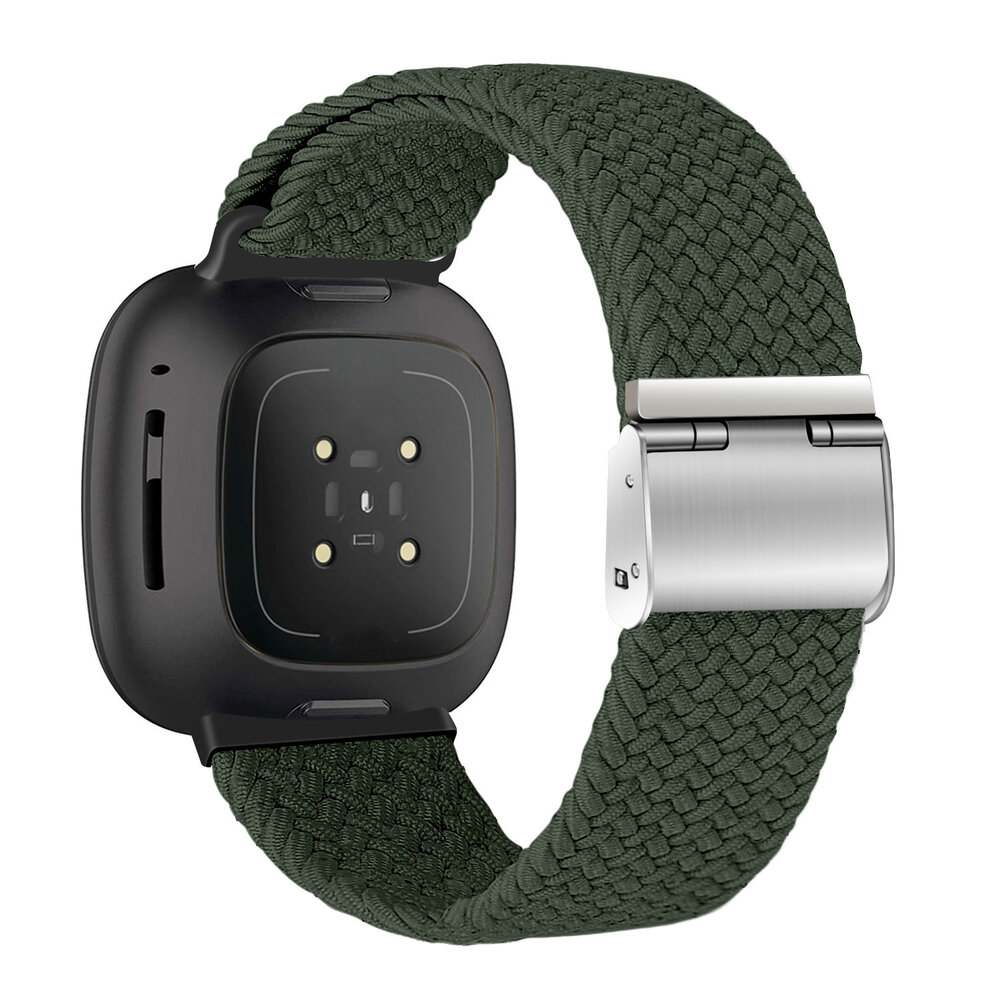 Strap-it® Strap-it Fitbit Versa 3 verstellbares geflochtenes Armband (Olivgrün) Strap-it® Strap-it Fitbit Versa 3 verstellbares geflochtenes Armband (Olivgrün)