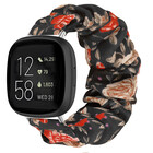 Strap-it® Strap-it Fitbit Versa 3 Scrunchie Armband (Blümen)
