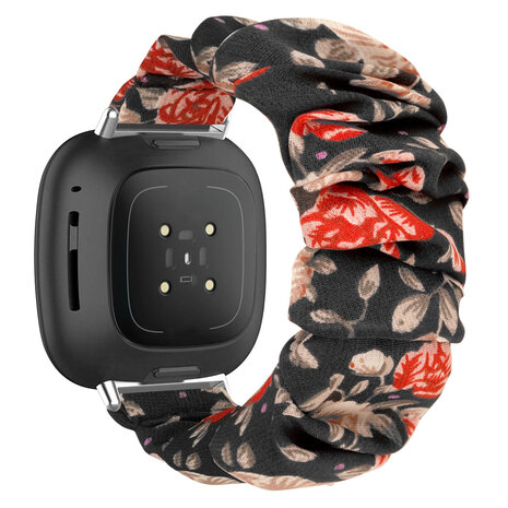Strap-it® Strap-it Fitbit Versa 3 Scrunchie Armband (Blümen) Strap-it® Strap-it Fitbit Versa 3 Scrunchie Armband (Blümen)