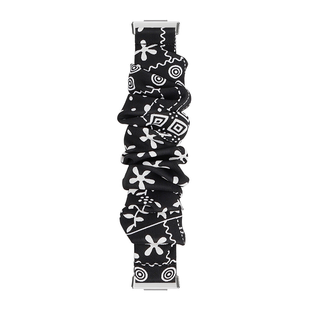 Strap-it® Strap-it Fitbit Versa 3 Scrunchie Armband (Schwarz Mix) Strap-it® Strap-it Fitbit Versa 3 Scrunchie Armband (Schwarz Mix)