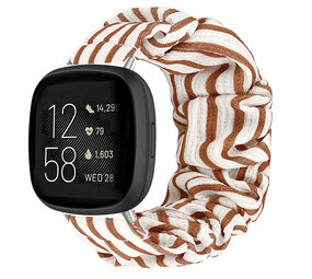 Strap-it® Fitbit Versa 3 Scrunchie Armband (Vintage) Strap-it® Fitbit Versa 3 Scrunchie Armband (Vintage)