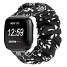 Strap-it® Strap-it Fitbit Versa / Versa 2 Scrunchie Armband (Schwarz Mix) Strap-it® Strap-it Fitbit Versa / Versa 2 Scrunchie Armband (Schwarz Mix)
