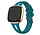 Strap-it Fitbit Versa 3 Luxus-Silikonarmband (Grünblau)