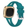 Strap-it® Strap-it Fitbit Versa 3 Luxus-Silikonarmband (Grünblau) Strap-it® Strap-it Fitbit Versa 3 Luxus-Silikonarmband (Grünblau)