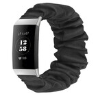 Strap-it® Strap-it Fitbit Charge 4 Scrunchie Armband (Schwarz)