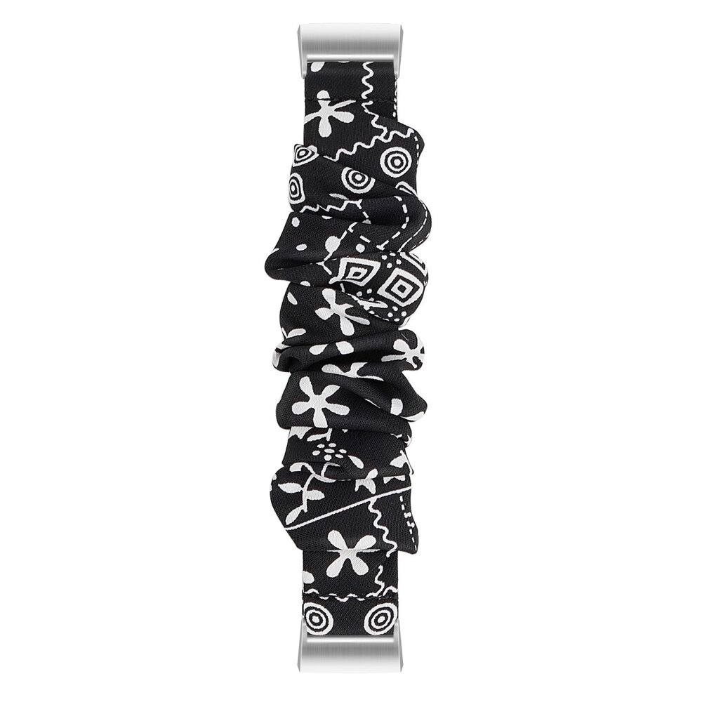 Strap-it® Strap-it Fitbit Charge 4 Scrunchie Armband (Schwarz Mix) Strap-it® Strap-it Fitbit Charge 4 Scrunchie Armband (Schwarz Mix)