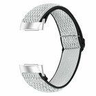 Strap-it® Strap-it Fitbit Charge 4 elastisches Armband (Schwarz/Weiß)