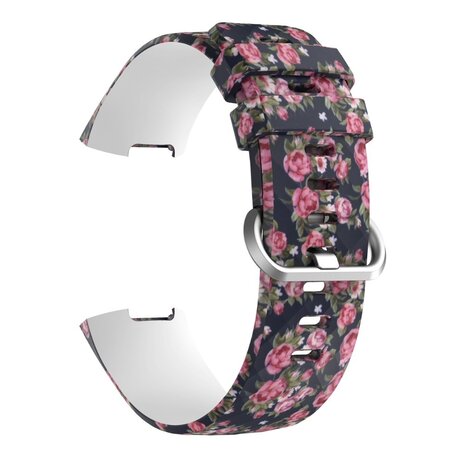 Strap-it® Strap-it Blue Rose Fitbit Charge 3 / 4 Armband Strap-it® Strap-it Blue Rose Fitbit Charge 3 / 4 Armband