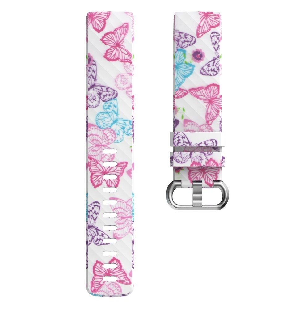 Strap-it® Strap-it Give Me Butterflies Fitbit Charge 3 / 4 Armband Strap-it® Strap-it Give Me Butterflies Fitbit Charge 3 / 4 Armband
