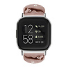 Strap-it® Strap-it Fitbit Sense Scrunchie Armband (Beige mit Perlen) Strap-it® Strap-it Fitbit Sense Scrunchie Armband (Beige mit Perlen)
