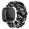 Strap-it® Strap-it Fitbit Sense Scrunchie Armband (Schwarz Mix) Strap-it® Strap-it Fitbit Sense Scrunchie Armband (Schwarz Mix)
