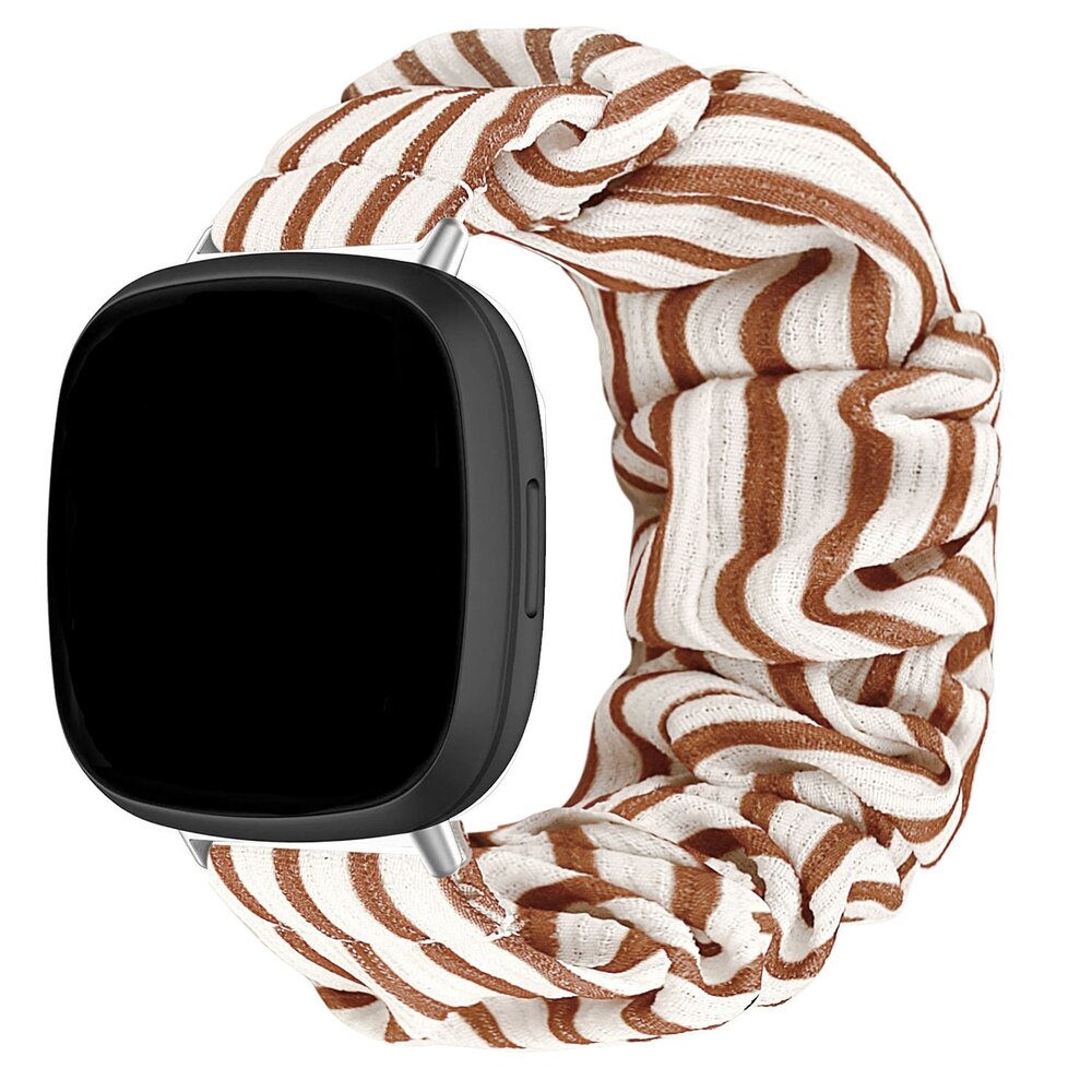 Strap-it® Strap-it Fitbit Sense Scrunchie Armband (Vintage) Strap-it® Strap-it Fitbit Sense Scrunchie Armband (Vintage)