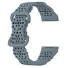 Strap-it® Strap-it Fitbit Sense Silikonarmband mit Muster (Graublau) Strap-it® Strap-it Fitbit Sense Silikonarmband mit Muster (Graublau)