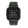 Strap-it® Strap-it Fitbit Sense verstellbares geflochtenes Armband (Dunkelgrün) Strap-it® Strap-it Fitbit Sense verstellbares geflochtenes Armband (Dunkelgrün)
