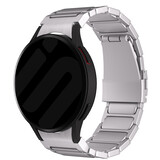 Strap-it® Samsung Galaxy Watch 6 44mm 'One push' Luxus Titan Armband (Silber) Strap-it® Samsung Galaxy Watch 6 44mm 'One push' Luxus Titan Armband (Silber)