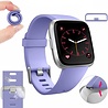 Strap-it® Strap-it Fitbit Versa / Versa 2 Armband Silikon (Lila) Strap-it® Strap-it Fitbit Versa / Versa 2 Armband Silikon (Lila)
