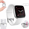Strap-it® Strap-it Fitbit Versa / Versa 2 Armband Silikon (Weiß) Strap-it® Strap-it Fitbit Versa / Versa 2 Armband Silikon (Weiß)
