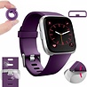 Strap-it® Strap-it Fitbit Versa / Versa 2 Armband Silikon (Dunkelviolett) Strap-it® Strap-it Fitbit Versa / Versa 2 Armband Silikon (Dunkelviolett)