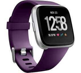 Strap-it® Fitbit Versa / Versa 2 Armband Silikon (Dunkelviolett) Strap-it® Fitbit Versa / Versa 2 Armband Silikon (Dunkelviolett)