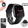 Strap-it® Strap-it Fitbit Versa / Versa 2 Armband Silikon (Schwarz) Strap-it® Strap-it Fitbit Versa / Versa 2 Armband Silikon (Schwarz)