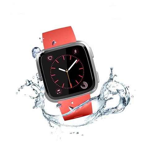 Strap-it® Strap-it Fitbit Versa / Versa 2 Armband Silikon (Rot) Strap-it® Strap-it Fitbit Versa / Versa 2 Armband Silikon (Rot)