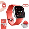 Strap-it® Strap-it Fitbit Versa / Versa 2 Armband Silikon (Rot) Strap-it® Strap-it Fitbit Versa / Versa 2 Armband Silikon (Rot)