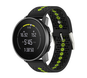 Strap-it® Suunto 9 Peak Pro Silikonarmband (Schwarz/Gelb) Strap-it® Suunto 9 Peak Pro Silikonarmband (Schwarz/Gelb)