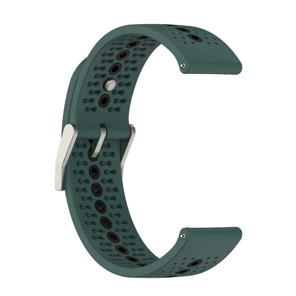 Strap-it® Strap-it Suunto 5 Peak Silikonarmband (Grün/Schwarz)