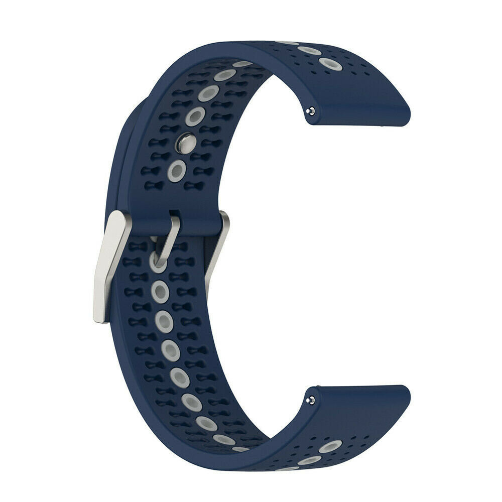 Strap-it® Strap-it Suunto 5 Peak Silikonarmband (Blau/Grau)