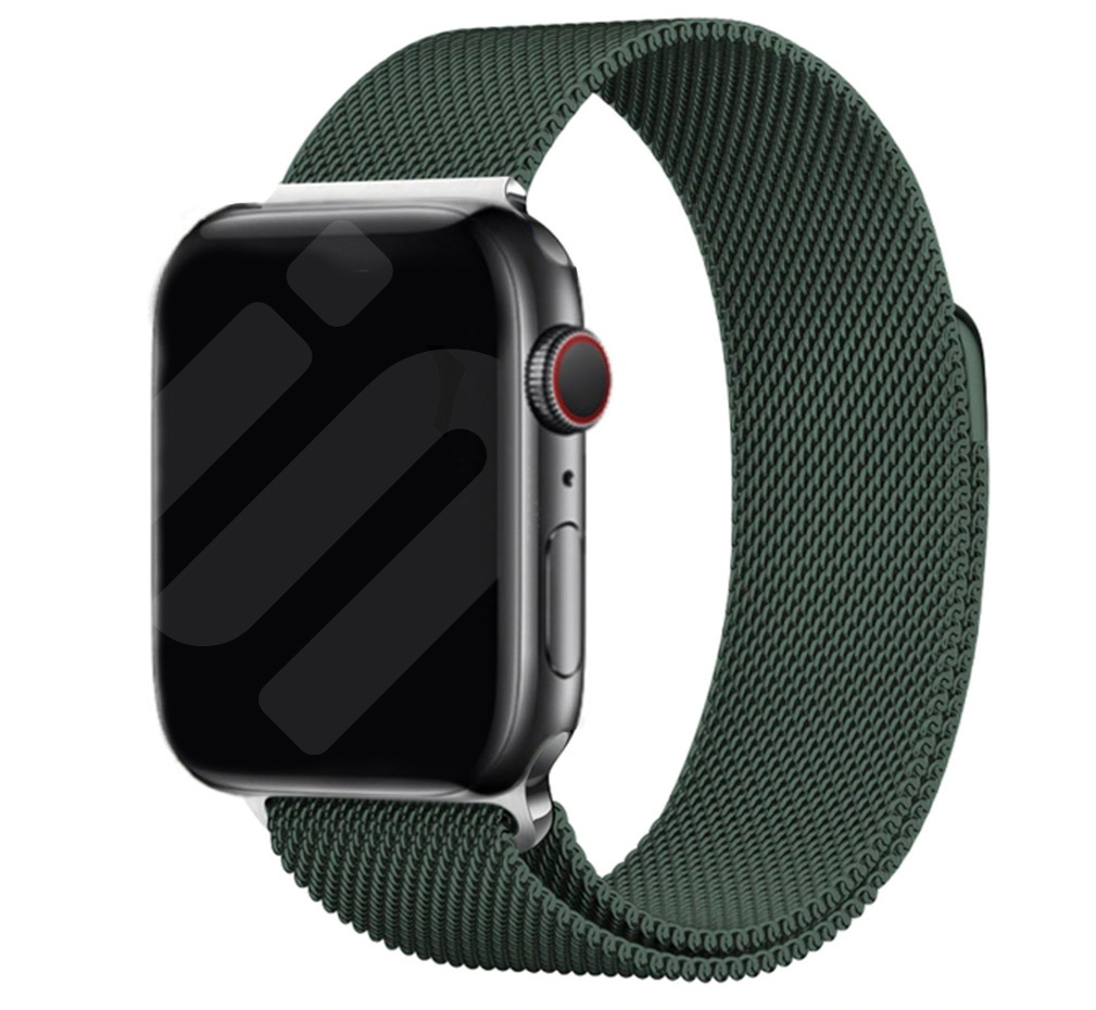 Apple Watch Milanaise Armband (Dunkelgrün) - Smartwatcharmbaender.de