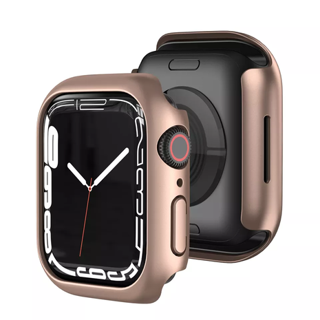 Strap-it® Strap-it Apple Watch 7/8/9 PC Hülle 41mm (Roségold)